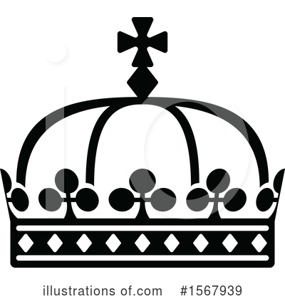 Royalty-Free (RF) Crown Clipart Illustration by Vector Tradition SM - Stock Sample #1567939