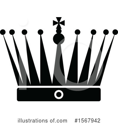 Royalty-Free (RF) Crown Clipart Illustration by Vector Tradition SM - Stock Sample #1567942