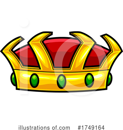 Royalty-Free (RF) Crown Clipart Illustration by Hit Toon - Stock Sample #1749164