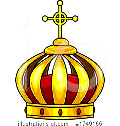 Royalty-Free (RF) Crown Clipart Illustration by Hit Toon - Stock Sample #1749165