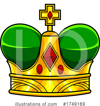 Royalty-Free (RF) Crown Clipart Illustration by Hit Toon - Stock Sample #1749169
