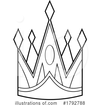 Royalty-Free (RF) Crown Clipart Illustration by Hit Toon - Stock Sample #1792788
