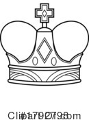 Crown Clipart #1792798 by Hit Toon