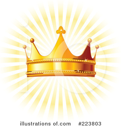 Royalty-Free (RF) Crown Clipart Illustration by Pushkin - Stock Sample #223803