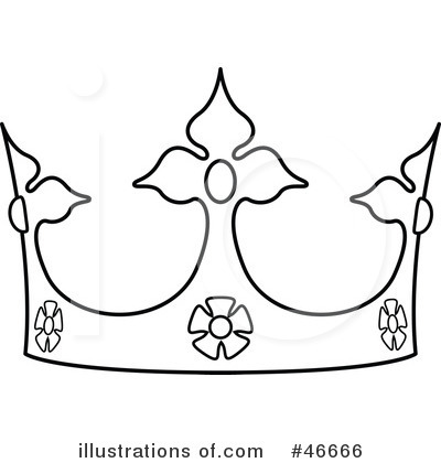 Royalty-Free (RF) Crown Clipart Illustration by dero - Stock Sample #46666