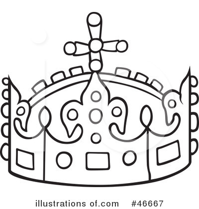 Royalty-Free (RF) Crown Clipart Illustration by dero - Stock Sample #46667