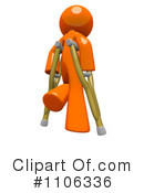 Crutches Clipart #1106336 by Leo Blanchette