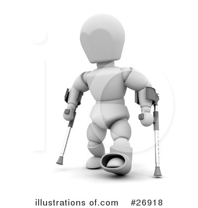 Crutches Clipart #26918 by KJ Pargeter