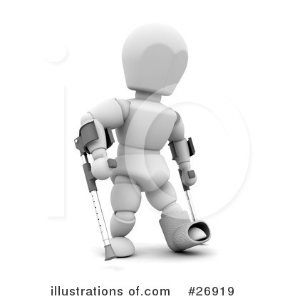 Crutches Clipart #26919 by KJ Pargeter
