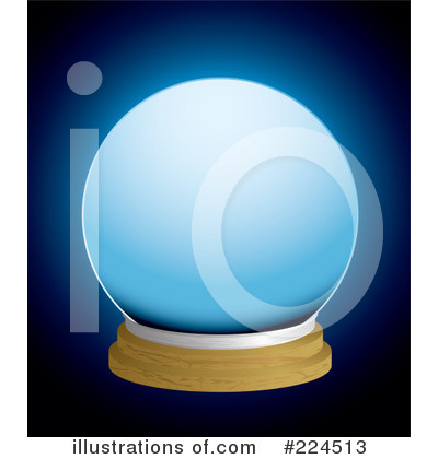 Royalty-Free (RF) Crystal Ball Clipart Illustration by michaeltravers - Stock Sample #224513