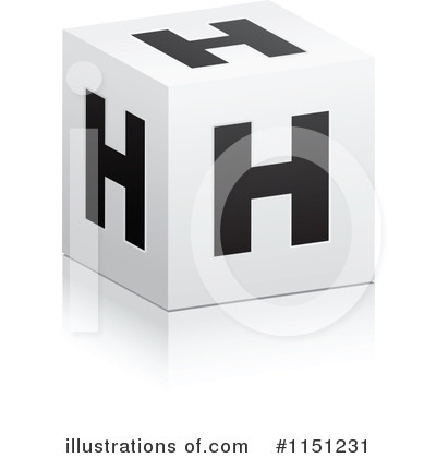 Cube Alphabet Clipart #1151231 by Andrei Marincas