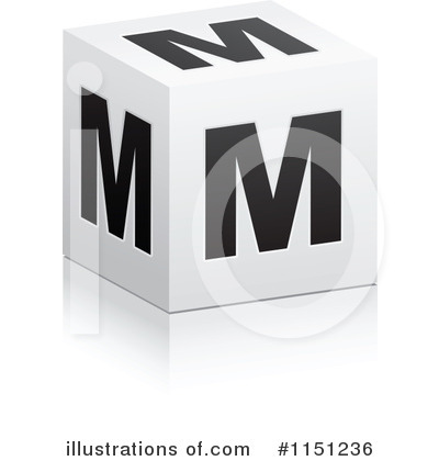 Cube Alphabet Clipart #1151236 by Andrei Marincas