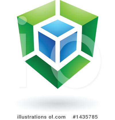 Royalty-Free (RF) Cube Clipart Illustration by cidepix - Stock Sample #1435785