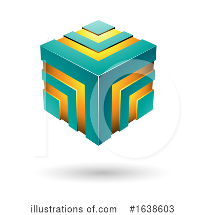 Royalty-Free (RF) Cube Clipart Illustration by cidepix - Stock Sample #1638603