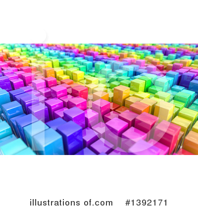 Royalty-Free (RF) Cubes Clipart Illustration by KJ Pargeter - Stock Sample #1392171