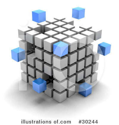 Royalty-Free (RF) Cubes Clipart Illustration by Tonis Pan - Stock Sample #30244