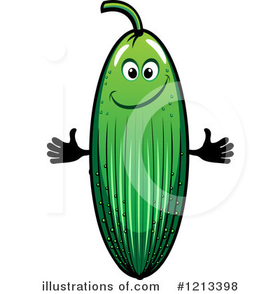 Royalty-Free (RF) Cucumber Clipart Illustration by Vector Tradition SM - Stock Sample #1213398