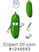 Cucumber Clipart #1246563 by Vector Tradition SM