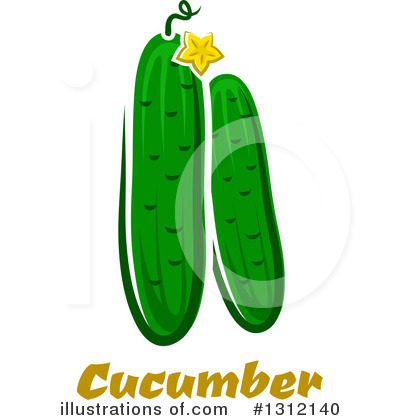 Royalty-Free (RF) Cucumber Clipart Illustration by Vector Tradition SM - Stock Sample #1312140