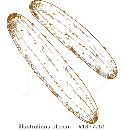 Royalty-Free (RF) Cucumber Clipart Illustration by Vector Tradition SM - Stock Sample #1377751