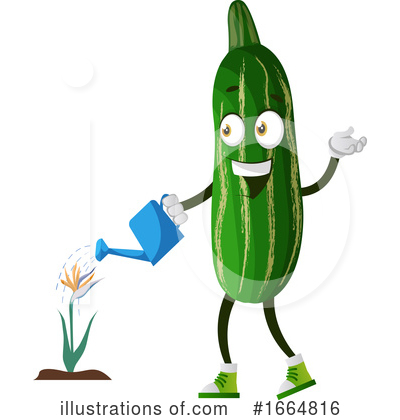 Royalty-Free (RF) Cucumber Clipart Illustration by Morphart Creations - Stock Sample #1664816