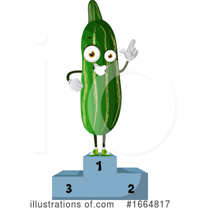 Royalty-Free (RF) Cucumber Clipart Illustration by Morphart Creations - Stock Sample #1664817