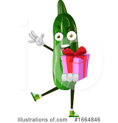 Royalty-Free (RF) Cucumber Clipart Illustration by Morphart Creations - Stock Sample #1664846