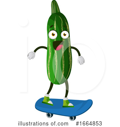 Royalty-Free (RF) Cucumber Clipart Illustration by Morphart Creations - Stock Sample #1664853