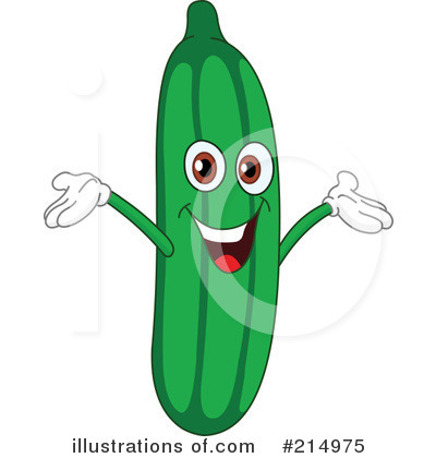 Royalty-Free (RF) Cucumber Clipart Illustration by yayayoyo - Stock Sample #214975
