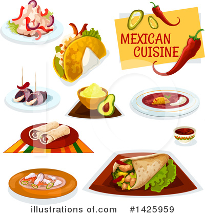 Royalty-Free (RF) Cuisine Clipart Illustration by Vector Tradition SM - Stock Sample #1425959