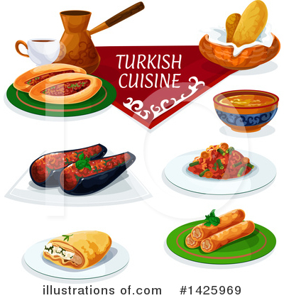 Royalty-Free (RF) Cuisine Clipart Illustration by Vector Tradition SM - Stock Sample #1425969