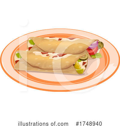 Enchiladas Clipart #1748940 by Vector Tradition SM