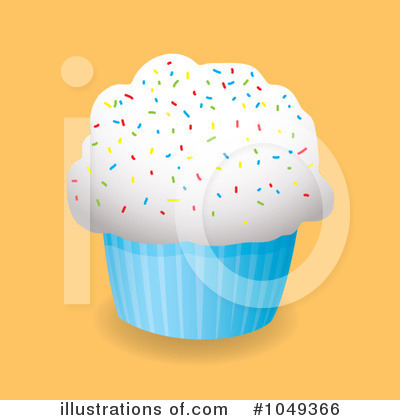 Royalty-Free (RF) Cupcake Clipart Illustration by michaeltravers - Stock Sample #1049366