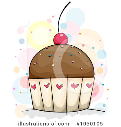 Royalty-Free (RF) Cupcake Clipart Illustration by BNP Design Studio - Stock Sample #1050105