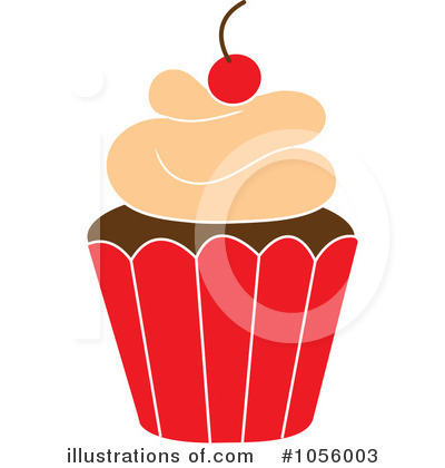 Royalty-Free (RF) Cupcake Clipart Illustration by Pams Clipart - Stock Sample #1056003