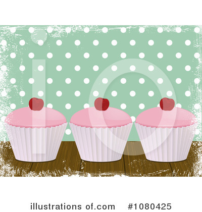 Royalty-Free (RF) Cupcake Clipart Illustration by elaineitalia - Stock Sample #1080425