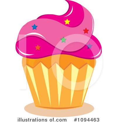 Royalty-Free (RF) Cupcake Clipart Illustration by Pams Clipart - Stock Sample #1094463