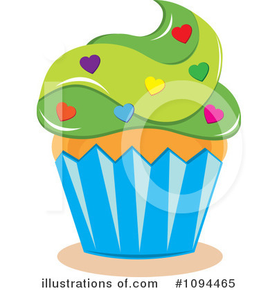 Royalty-Free (RF) Cupcake Clipart Illustration by Pams Clipart - Stock Sample #1094465