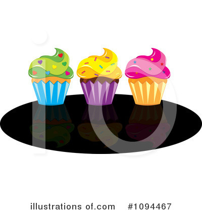 Royalty-Free (RF) Cupcake Clipart Illustration by Pams Clipart - Stock Sample #1094467