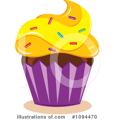 Royalty-Free (RF) Cupcake Clipart Illustration by Pams Clipart - Stock Sample #1094470