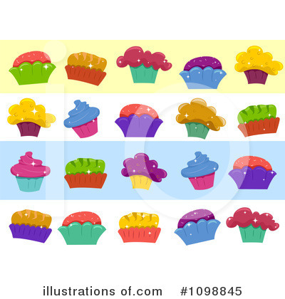 Royalty-Free (RF) Cupcake Clipart Illustration by BNP Design Studio - Stock Sample #1098845