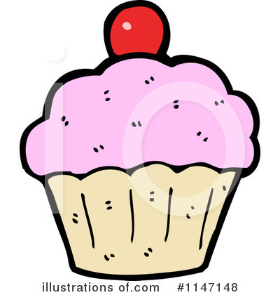 Royalty-Free (RF) Cupcake Clipart Illustration by lineartestpilot - Stock Sample #1147148