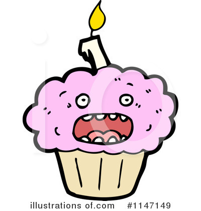 Birthday Cupcake Clipart #1147149 by lineartestpilot