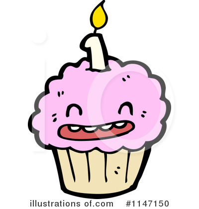 Birthday Cupcake Clipart #1147150 by lineartestpilot