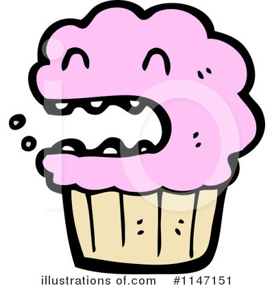 Royalty-Free (RF) Cupcake Clipart Illustration by lineartestpilot - Stock Sample #1147151