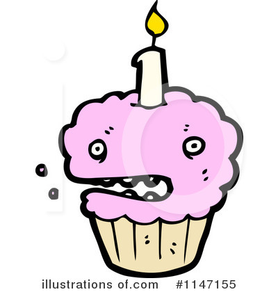 Birthday Cupcake Clipart #1147155 by lineartestpilot