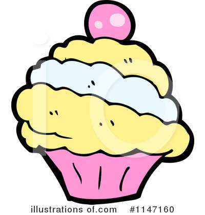 Royalty-Free (RF) Cupcake Clipart Illustration by lineartestpilot - Stock Sample #1147160