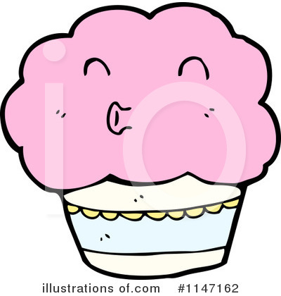 Royalty-Free (RF) Cupcake Clipart Illustration by lineartestpilot - Stock Sample #1147162