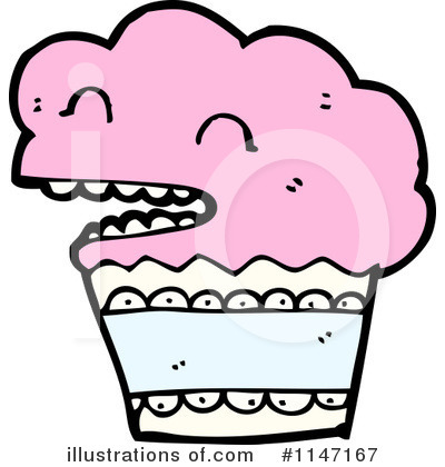 Royalty-Free (RF) Cupcake Clipart Illustration by lineartestpilot - Stock Sample #1147167