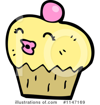 Royalty-Free (RF) Cupcake Clipart Illustration by lineartestpilot - Stock Sample #1147169